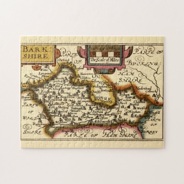Berkshire Barkshire Landkreis England Antikarantis Puzzle (Horizontal)