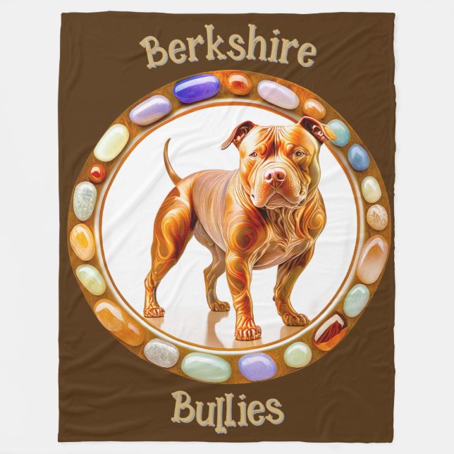 Berkshire Bullies Pit Bull 11 Fleecedecke (Vorderseite)