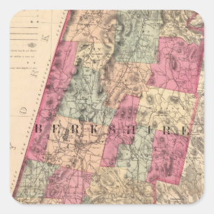 Berkshire County Quadratischer Aufkleber