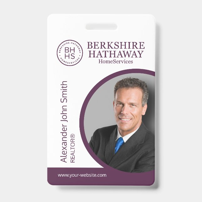 Berkshire Hathaway ID Card Abzeichen Ausweis (Vorderseite)