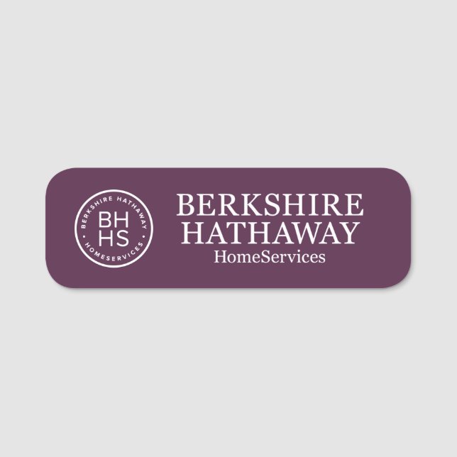 Berkshire Hathaway Name Tag Namensschild (Vorderseite)