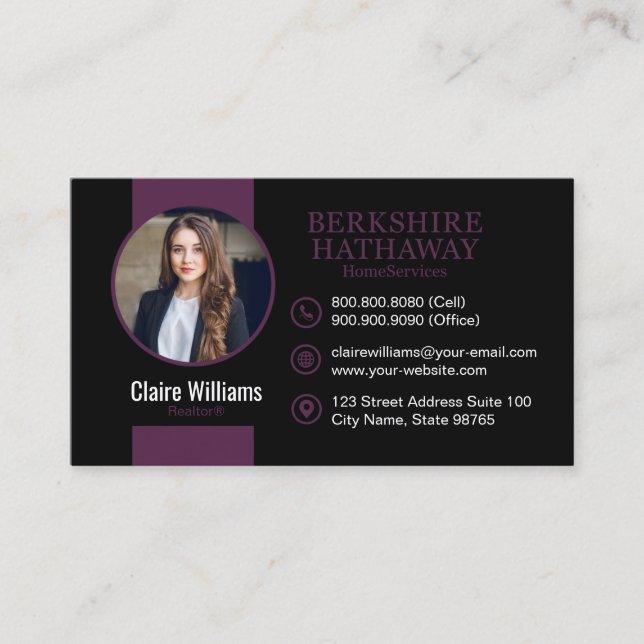 Berkshire Phantastisch Business Card Visitenkarte (Vorderseite)