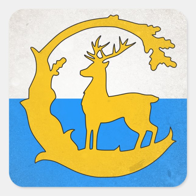 Berkshire Quadratischer Aufkleber (Vorderseite)