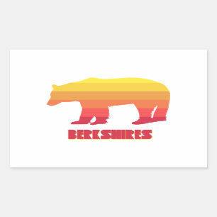 Berkshires Bear Rechteckiger Aufkleber