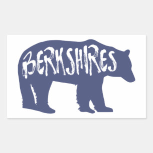 Berkshires Bear Rechteckiger Aufkleber