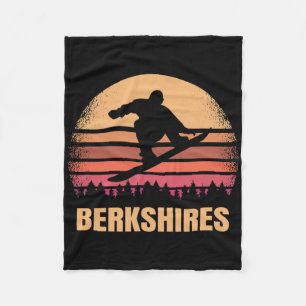 Berkshires Machusetts Snowboarden Outdoor Ma 80er Fleecedecke