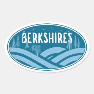 Berkshires Massachusetts Outdoor Ovaler Aufkleber