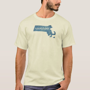 Berkshires Massachusetts Wood Grain T-Shirt