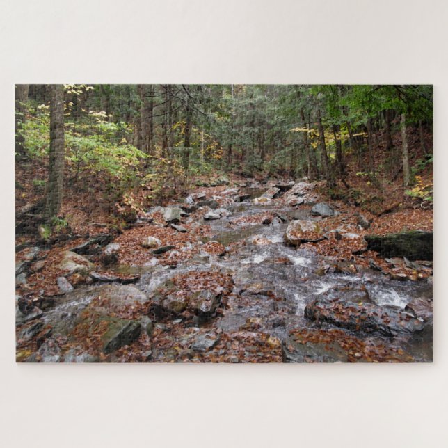 Berkshires Mountain Stream Landschaft Landschaftli Puzzle (Horizontal)
