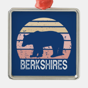 Berkshires Retro-Bär Ornament Aus Metall