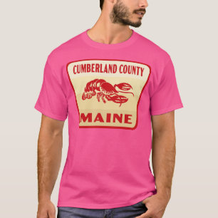 berland Landkreis Maine Retro Abzeichen Tan T-Shirt