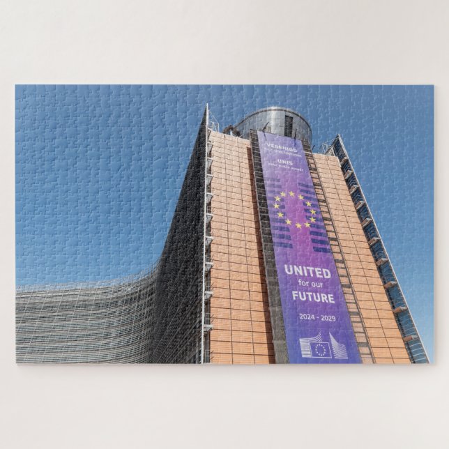 Berlaymont-Gebäude EU Brüssel  Puzzle (Horizontal)
