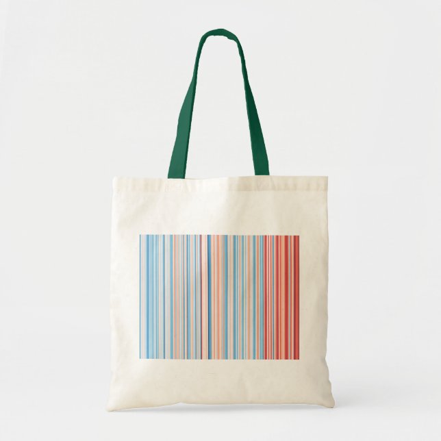Berlin 1881-2018 Clima Stripes Tragetasche (Vorne)