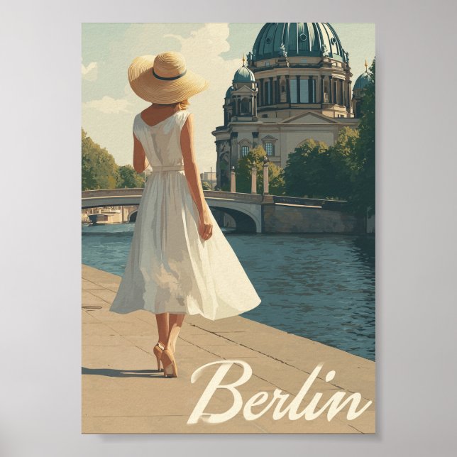 Berlin 50er Jahre Vintage  Poster (Vorne)
