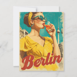 Berlin 50er Retro Postkarte