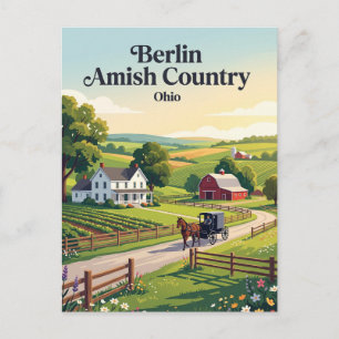 Berlin Amish Country Ohio Postkarte