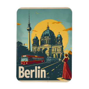 Berlin Art Deco Postcard Magnet