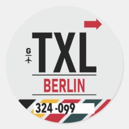 Berlin - Aufkleber für den Tag der Reise