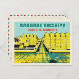 Berlin, Bahaus Archive, Deutschland Postkarte