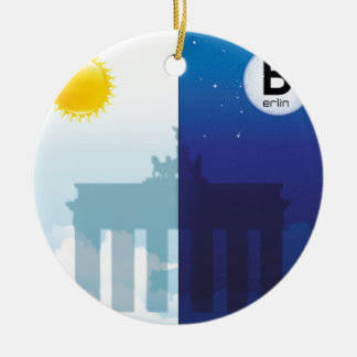 Berlin bei Tag und Nacht - Brandenburger Tor Keramikornament