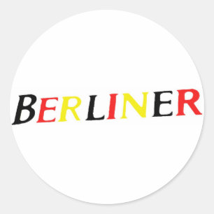 Berlin, Bewohner von Berlin, Deutschland in den Runder Aufkleber