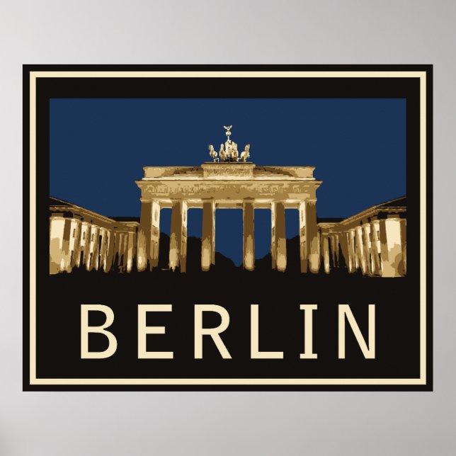 Berlin Brandenburg Poster (Vorne)