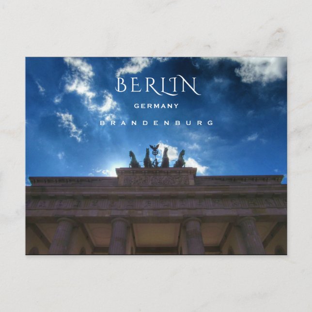 Berlin, Brandenburg Postkarte (Vorderseite)