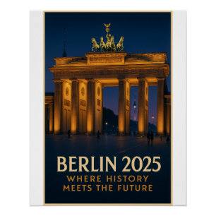 Berlin - "Brandenburger Tor-Lichter Poster