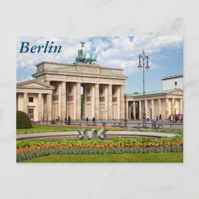 Berlin Brandenburger Tor Postkarte (Vorderseite)