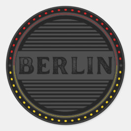 Berlin City Pride Emblem – German Identity Runder Aufkleber