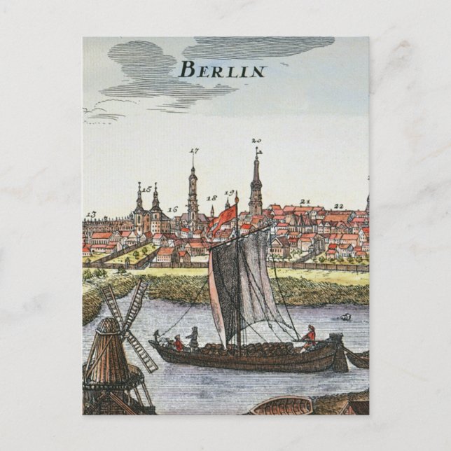 Berlin, Deutschland, 1737 Postkarte (Vorderseite)