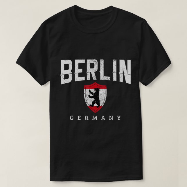 Berlin Deutschland Bärenflagge Souvenir Reisen Deu T-Shirt (Design vorne)