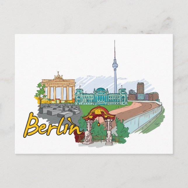 Berlin Deutschland Berühmte Stadt Postkarte (Vorderseite)