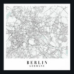 Berlin Deutschland Blue Water Street Karte Poster<br><div class="desc">Berlin Deutschland Blue Water Street Karte</div>