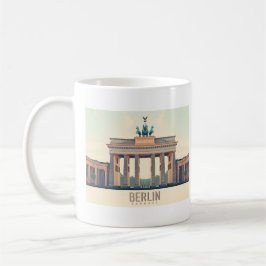 Berlin Deutschland Brandenburg Tor Pastell Travel Kaffeetasse