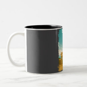 Berlin Deutschland Brandenburger Tor Vintage Trave Zweifarbige Tasse