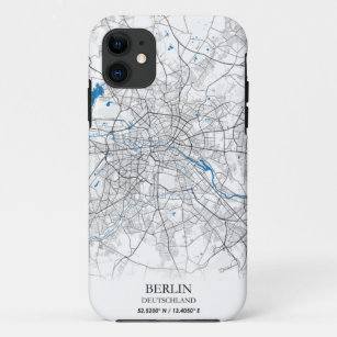 Berlin Deutschland City Map Koordinaten Case-Mate iPhone Hülle
