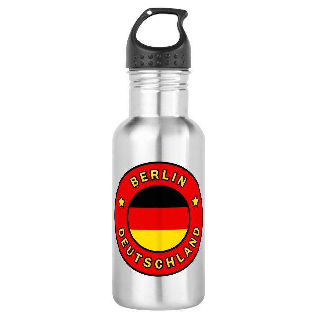 Berlin Deutschland Edelstahlflasche (Vorderseite)
