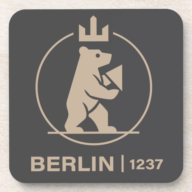 Berlin Deutschland Europa Getränkeuntersetzer (Vorderseite)