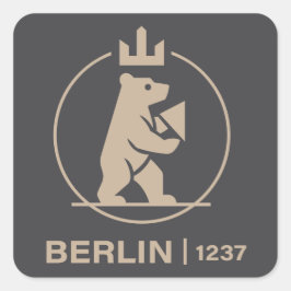 Berlin Deutschland Europa Quadratischer Aufkleber