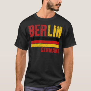 Berlin Deutschland Flaggenstadt Französische Menne T-Shirt
