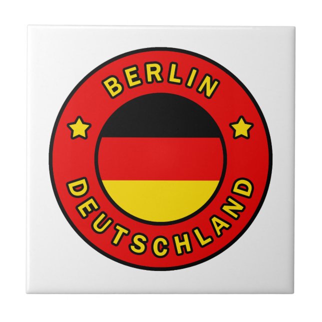 Berlin Deutschland Fliese (Vorderseite)