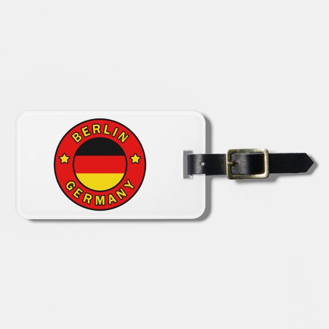 Berlin Deutschland Gepäckanhänger (Vorderseite horizontal)