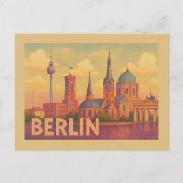 Berlin Deutschland Ikonische Szene Postkarte