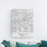 Berlin Deutschland Karte Canvas Print Leinwanddruck<br><div class="desc">Schöne Landkarte der deutschen Hauptstadt Berlin. Tolle Souvenir und Geschenkidee.</div>