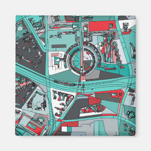 Berlin, Deutschland Karte Magnet