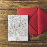 Berlin Deutschland Karte Postkarte