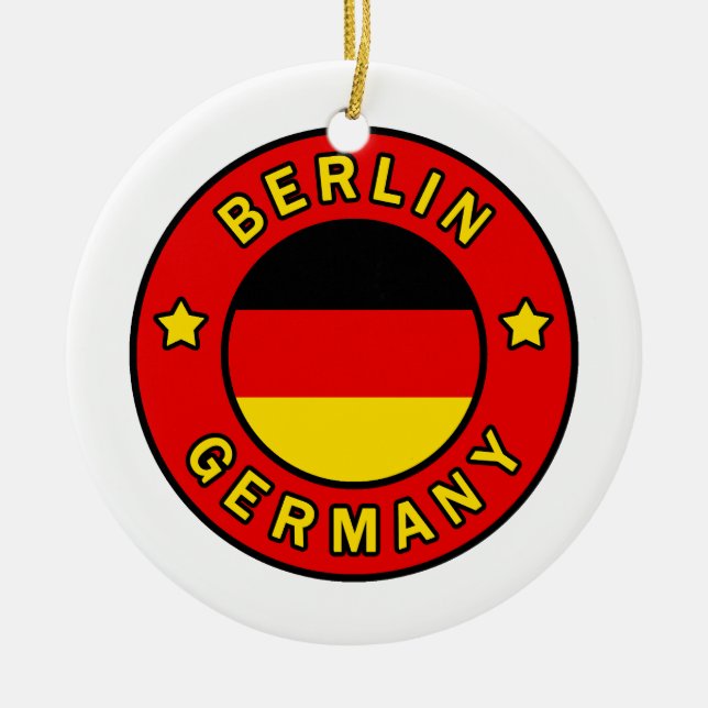 Berlin Deutschland Keramik Ornament (Vorne)