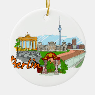 Berlin - Deutschland Keramikornament