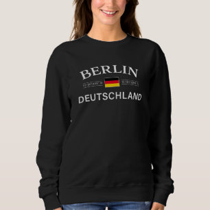 Berlin Deutschland koordiniert Deutsch Sweatshirt